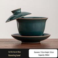 Qiwei Heat-Resistant Ru Kiln Ceramic Gaiwan