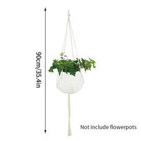Baskets Hanging Hanging Baskets Pot Net Hand Woven Plant Holder Hanger Rack Garden Supplies Bohemian Macrame Hanging Planter Net