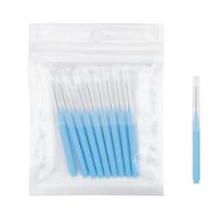 HOT10Pcs Cleaner Interdental Brush Dental Floss Brushes Braces Light Tooth Picks Flossers Picks Eyelash Brush Beauty Tool Brush mėlyna