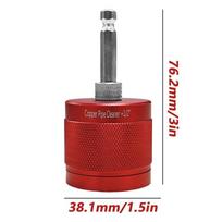Copper Pipe Cleaner Heavy Duty Tube Cleaning Brush 1/2 3/4 1 Heavy Duty Copper Pipe Cleaner For Home Workshop Plumbing Garage