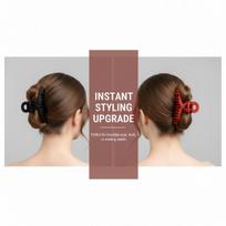 Matte Finish Hair Clips 10PCS Set, Strong Hold Hair Claws with Non-Slip Grip, Styling Clamps for Women Girls, 8 Colors Available įvairiaspalvis