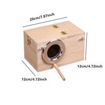Pet Bird House Parakeet Nest Box Bird House Budgie Wood Breeding Box For Lovebirds Parrotlets Mating Box (as the picture,As show)