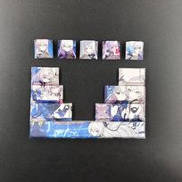 Anime 12Keys/Set Character Design Custom Thermal Sublimation Keycaps For Mechanical Keyboard Mechanical Keyboard Caps Accessorie black