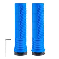 Bike Handlebar Grips Shock Absorbing MTB Mountain Bike Handlebar Cover Mountain Bicycle Grips for 22.2mm Handlebar mėlyna