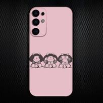 Mafalda Cartoon Phone Case For Samsung S25,S24,S23,S22,S21,S20,Plus,Fe,Lite,Others Black Cover Samsung S25