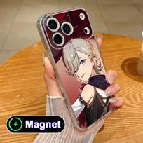 Game GI Lyney Clear TPU Magsafe Mobile Phone Case for iPhone 17 16 15 14 13 12 11 Air Pro Max Plus Mini Colorful Cover iPhone 11 Pro Max
