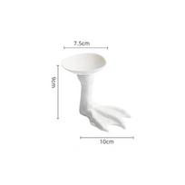 Creative High Foot Ceramic Goose Feet Dim Sum Plate Restaurant Dessert Plate Sushi Plate Molecular Cuisine Specialty Tableware