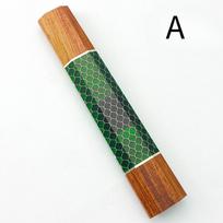 5 spalvos Maži dydžiai Derva RAUDONMEDŽIO mediena Gyvatės odos Medaus korys raštas Japoniško stiliaus Aštuonkampiai mediniai virtuvės vaisių peilio rankenos Pasidaryk pats No. 1