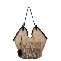 Large capacity woven tote bag women's summer new versatile commuter underarm bag niche design shoulder bag tide juoda