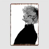 Skaudu Ken Kaneki Plakatas Metalinė Plokštelė Sienos Urvo Sienos Dekoras Sukurti Sieninę Drobę Skardos Ženklas Plakatas 30x40cm(11.8x15.7inch)