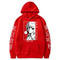 Anime Tokyo Ghoul Juuzou Suzuya Long Sleeve Casual Hooded Sweatshirt Harajuku Cartoon Winter Oversized Men Women Hoodies S
