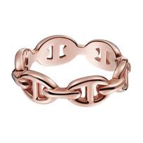 Hermes Chaine DAncre Rose Gold Ring Unisex rings H110025B Basic Packaging-Box+Dust Bag or Padding Board,54