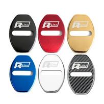 New Door Lock Cover Emblems Case For Volkswagen Passat Golf Jetta Bora Polo Sagitar Tiguan Accessories Silver