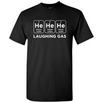 Laughing Gas HeHeHe Helium - Periodic Table of Elements T Shirt 2XL