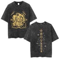 Washed Vintage Game Clair Obscur Expedition 33 T-shirt Men Women Otaku Cosplay Oversized T Shirts Male Casual Cotton T-shirts S