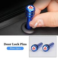 2/4pcs Alloy for Mitsubishi Mirage Lancer 9 10 ASX L200 Colt Pajero Outlander Eclipse Car Door Lock Knob Pins Caps Covers