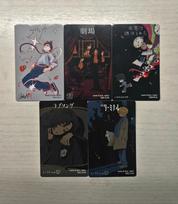 Natori trading cards (5 types) sold as a set.