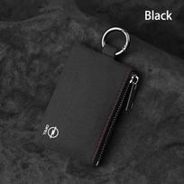 Suede Leather Car Key Wallet Card Bag Emblem keychain Pouch For Opel Astra H J G GTC Insignia Vectra Mokka Antara Meriva Zafira juoda
