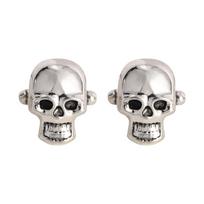 Personality Sinister Skull Cufflinks Skeleton Head Mens Cuff Links For Shirt Suit Tuxedo Blouse Sleeve Button