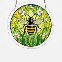 Acrylic Suncatcher Window Decoration 2D Layered Design Single Layer 2mm Thickness Round Shape Hanging Ornament
