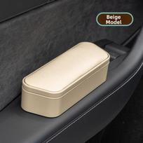 Organizer Car Armrest Storage Container Adjustable Height Car Elbow Rest Box  Car Interior smėlis