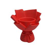 3D Printing Flower Bouquet Pen Holder Office Stationery Storage Rack  Desktop Small Decoration raudona