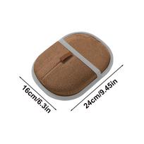 Pet Hair Removal Glove Pet Hair Cleaning Gloves Electrostatic Washable Animals Deshedding Tool Grooming Brush for Carpet Couch šviesiai ruda spalva