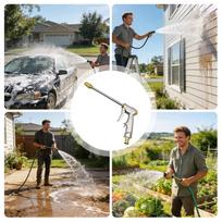 High Pressure Hose Nozzle Heavy Duty Sprayer Attachment Rotatable Water Hose Nozzle For Lawn Garden Yard Cleaning Washing Car China Mainland