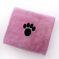 Pet Bath Towel Super Absorbent Microfiber Quick Dry Soft Washcloth for Dogs Cats Durable Non-Fading Easy to Clean rožinė
