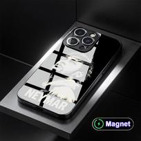 FC N-Neymar-S Glass Magnet Mobile Phone Case for iPhone 17 16 15 14 13 12 11 Air Pro Max Plus Mini Colorful Cover iPhone 15