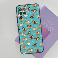 Cartoon Corgi Dog Shiba Inu Cover For Oppo A78 A98 A74 A54 A94 A15 A16 A17 A52 A72 A76 A96 A53 A57S A58 A5 A9 Phone Case OPPO A57s