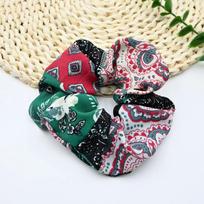 Women Ethnic Style Headband Hair Scrunchies Elastics Large Intestine Hair Band Ponytail Hair Rope Elegant Hair Accessories One Size