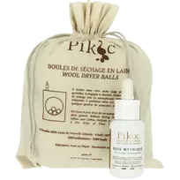Džiovyklės kamuoliukų komplektas BOIS MYTHIQUE Pikoc 4 vnt. + 30 ml aromatinis aliejus