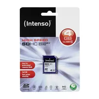 Intenso SDHC atminties kortelė 4GB, 10 klasė