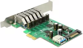 Valdiklis Delock PCIe 2.0 x1 – 7x USB 3.0 (89377)