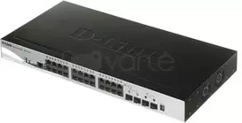 Šakotuvas D-LINK 28 prievadų išmanusis valdomas PoE Gigabit Stack jungiklis