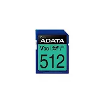 Atminties kortelė ADATA 512GB Premier Pro SDXC UHS-I U3 Class 10 (V30S), R/W iki 100/80MB/s