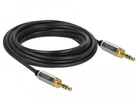 Kabelis Delock Jack 3.5mm - Jack 3.5mm 5m sidabrinė (85788)