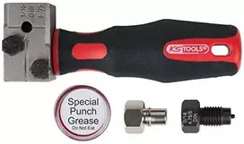 Stabdžių vamzdelių 4,75 mm briaunų lenkimo komplektas FLAREF FLAREFIXeco, KS Tools