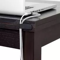 RAM LABEL THE CABLE PRO sieninis kabelių laikiklis su lipnia juosta, 50 dalių rinkinys – baltos spalvos
