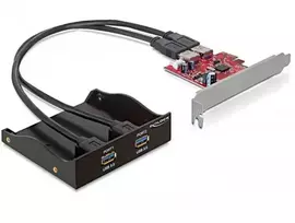 Delock Priekinis skydelis 3.5Cala 2 x USB 3.0 + PCI valdiklis (61775)