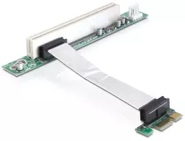 Delock Adapteris PCI-E x1 į PCI 32 bitų su lankstus kabelis 9 cm (41856)