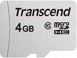 Atminties kortelė TRANSCEND 4GB Micro SD kortelė be adapterio, 10 klasė
