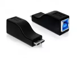 ADAPTER USB MICRO(M) 3.0->USB-B(F) 3.0 JUODA DELOCK