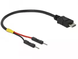 Delock USB Stromkabel Micro-B auf 2 x Pfostenstecker einzeln Strom 10 cm