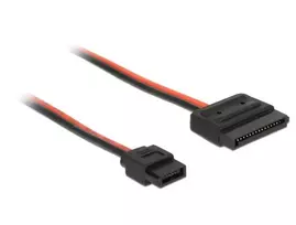 Delock Kabelis Power SATA 15 Pin Stecker Slim 20 cm