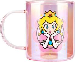 Paladone Super Mario - Princess Peach Iridescent Glass Mug