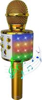 Party Fun Lights - Karaoke Microphone with Speaker - Gold (605602)