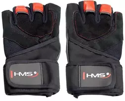 Juodi/Raudoni HMS RST01 sportinės pirštinės, Dydis XL