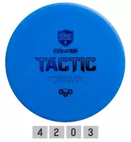 Blue Diskgolfo diskas Midrange Driver SOFT EXO TACTIC Evolution Light Mėlyna